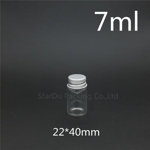 480pcs/lot diameter 22*40mm 7ml glass bottle screw cap for vinegar alcohol, carft/storage candy bottles