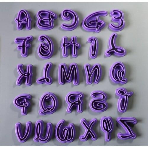 Free Shipping Plastic 26pcs Alphabet Cookie Molds set Chocolate Sugarcraft DIY Tools Baking Molds set