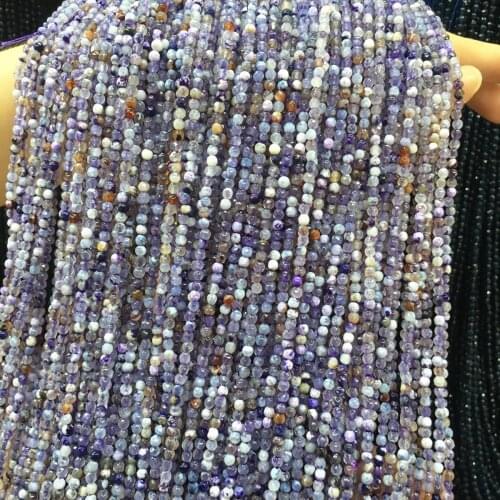 Natural Agates Small Beads 3mm Section Loose Isolation Beads Jewelry Making Bracelet DIY Necklace Wholesale