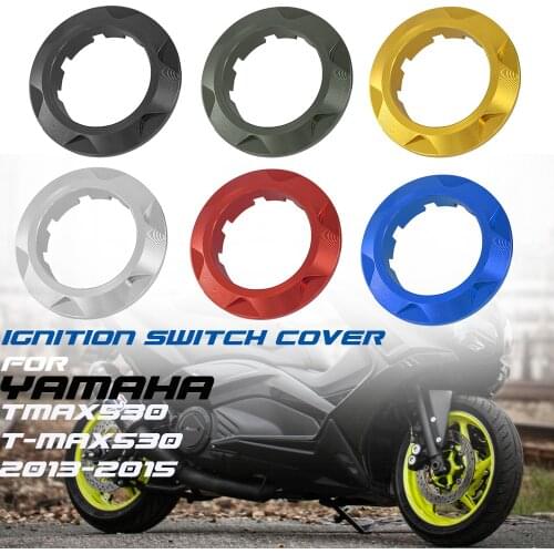 For YAMAHA TMAX530 TMAX500 T-MAX530 T-MAX500 TMAX 500 2013-2015 Motorcycle CNC Ignition Key Switch Protection Decorative Cover