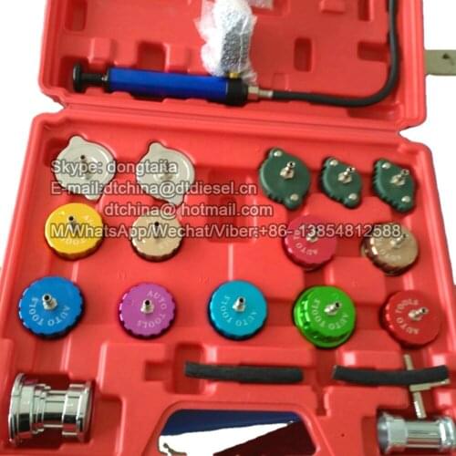DT-A3309 Cooling System&Radiator Cap Pressure Tester(21pcs)