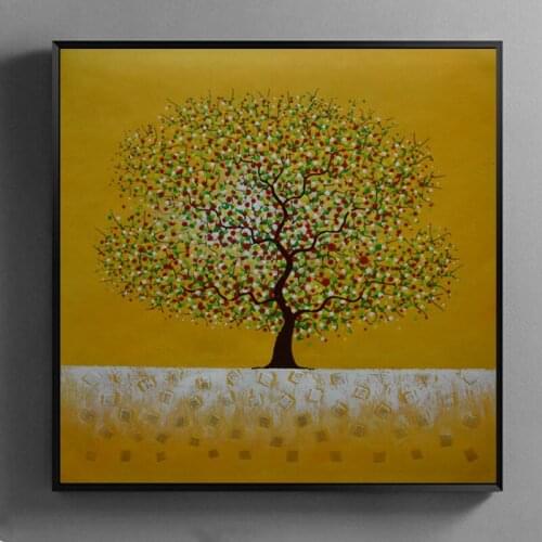 Oil Painting Canvas Hand painted Abstract Tree Wall art Picture for living room Paintings Canvas Modern Home decor #951