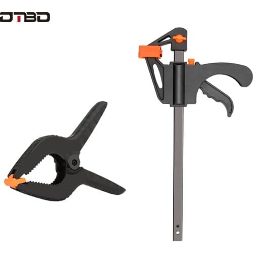 DTBD A-Clip F-Clip Woodworking Combination Kit Quick Ratchet Mobile Woodworking Tools Spring Clip Woodworking Working Rod Kit