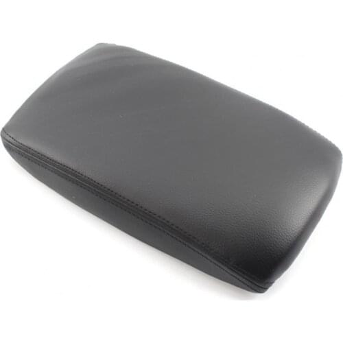 Car Armrest Cover Breathable Flexibility Microfiber Faux Leather 4F0864245 Stable Center Console Armrest Lid for Audi A6 C6 05-1