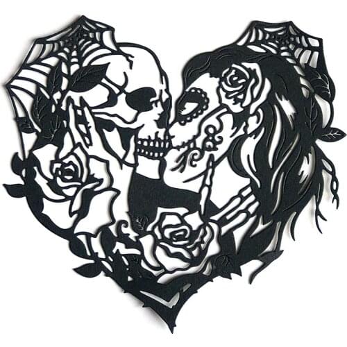 Miss Vintage Craft Dies Metal Cutting Dies Cut Die Heart Halloween Ghost Couple Scrapbooking Dies Paper Knife Mould Steencils