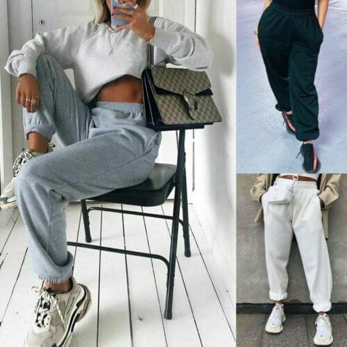 Fashion Women Ladies Casual Loose Sport Running Harem Pants Hight Waist Sweatpants Jogger Dance Baggy Trousers