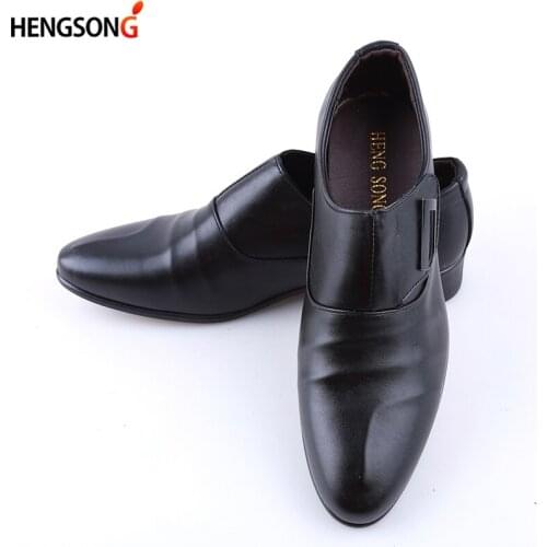 2021 New Mens Bussiness Formal Shoes Brand Single Buckle Slip On Black Brown Man Office Party Wedding Dress Shoes Big Size 48