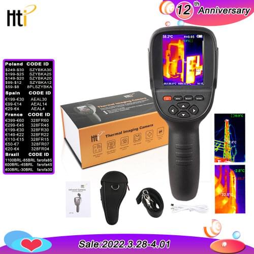 Water Leakage Detection of Infrared Thermal Imaging Camera ht-19 high precision and high resolution floor heating leak detector