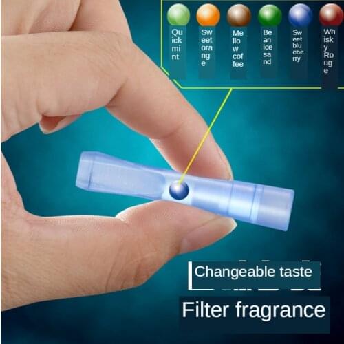96PCS Disposable Cigarette Holder Filter Bead Blasting Smoke Cigarette Holder Silica Gel Thickness Dual Filter Cigarette Holder