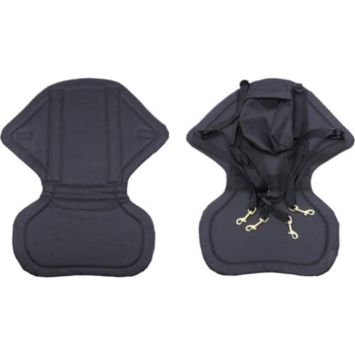 Adjustable Kayak Seat Backrest Support with Storage Bag Oxford Cloth Comfortable Anti-slip Canoe Seats Pad Sit-on Top Kayak Seat