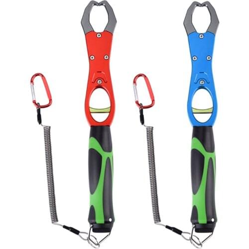 Fish Lip Grabber Tool Gripper Aluminium Alloy Fish Gripper One Hand Control Great for freshwater & Freshwater Fishing