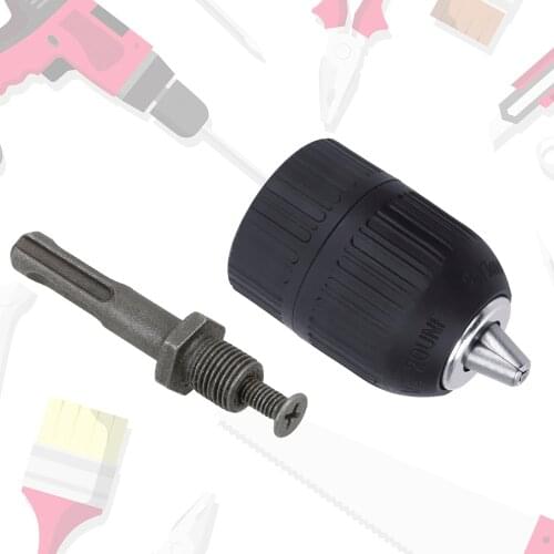 Self-locking Keyless For Impact Wrench 2-13mm Self Tighten Electronic 1/2" 20unf Drill Chuck Adaptor Tool Set