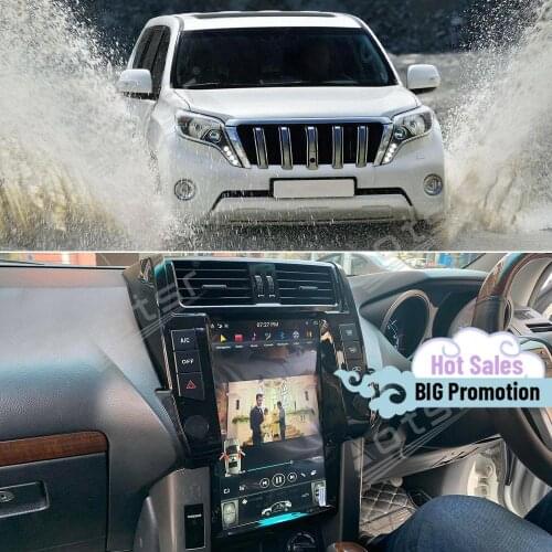 128G Tesla Screen Stereo Android Player For Toyota Land Cruiser Prado 150 2010 2011 2012 2013 2014 2015 2016 2017 GPS Head Unit