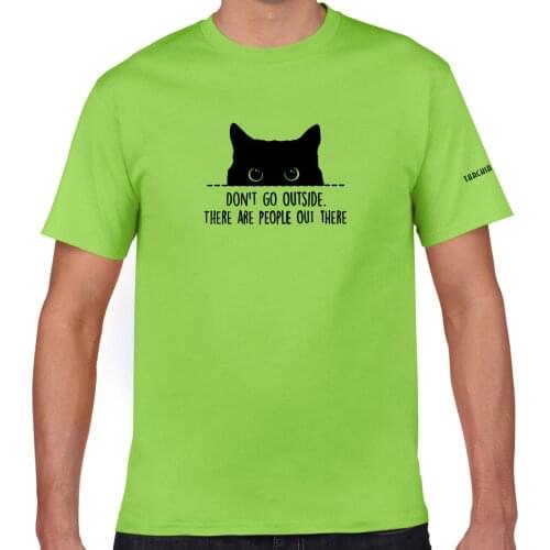 Tops Tee 2022 New TARCHIA Don't Go Outside Oversized T Shirt High-Quality Male Tee Short Sleeved Mens Casual T-shirt Cool Logo