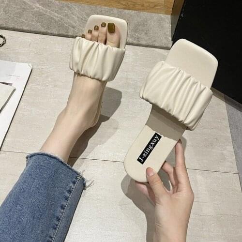 South Korean Version of The Flat-bottom Versatile Fashion Beach Flip-flops 2021 Wearing Slippers Instagram Trend Sandals