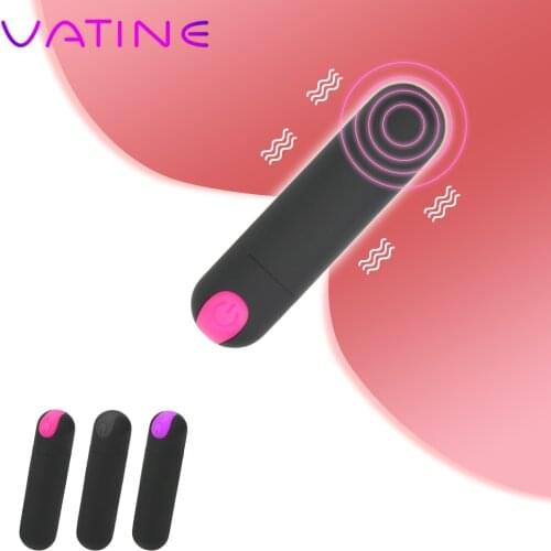 VATINE 10 Speed Mini Bullet Vibrator G-spot Massager Strong Vibration Sex Toys for Women Powerful Finger Design USB Rechargeable