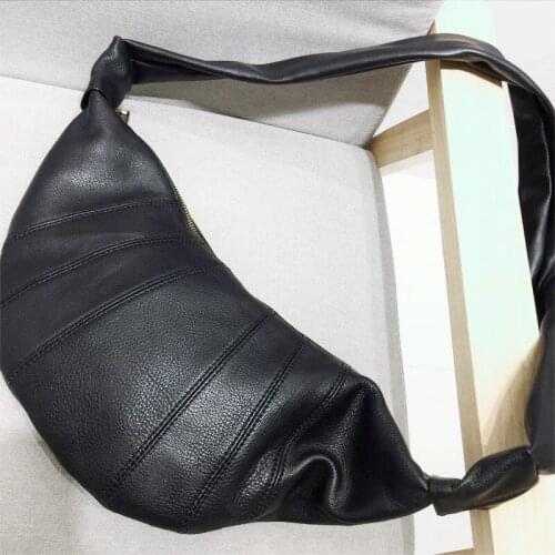 Vintage Crossbody Bags For Women Natural Cowhide Chest Messenger Bag Casual Large Capacity Hobo Genuine Leather Daily Female Bag