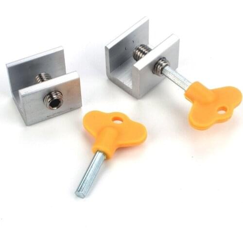 Security Anti-theft Key Lock Aluminum Alloy Window Sliding Doors Restrictor Door Household Hardware for Baby Kids Safety