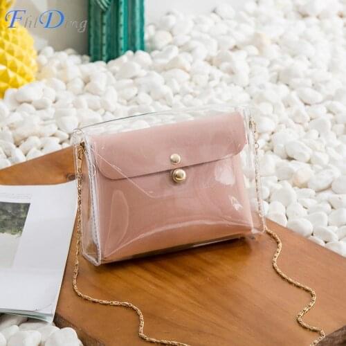 Women Transparent Shoulder Bags Fashion Mini Bags Purse Handbags Crossbody Bag Clutch Phone Purse Bag Borsa Feminina Sac A Main