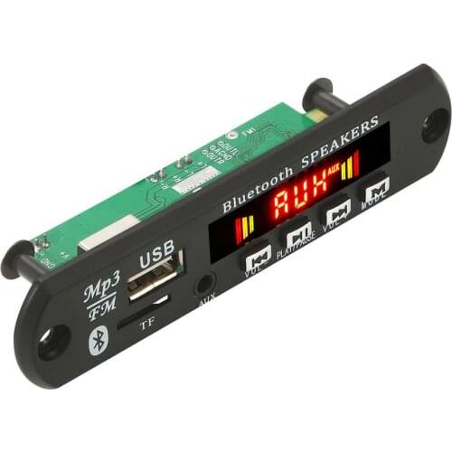 5V 12V MP3 WMA Decoder Board Audio Module USB TF Radio Bluetooth5.0 Wireless Music Car MP3 Player With Remote Control