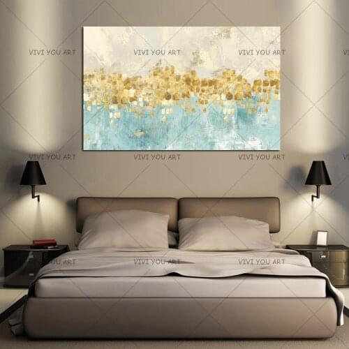 Abstract Golden Tree Rain Flowing Coins Long Banner Canvas Paintings Posters And Print For Living Room Wall Art Mural Home Decor
