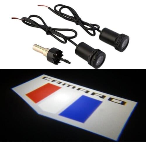 AEING 2pcs Welcome Ghost Shadow Lights LED Courtesy Door Projector Lamps fit For CHEVROLET CAMARO