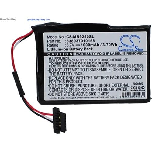 Cameron Sino 1000mAh Battery for Magellan RoadMate 9250, 9250T-LM, 9250T-LMB