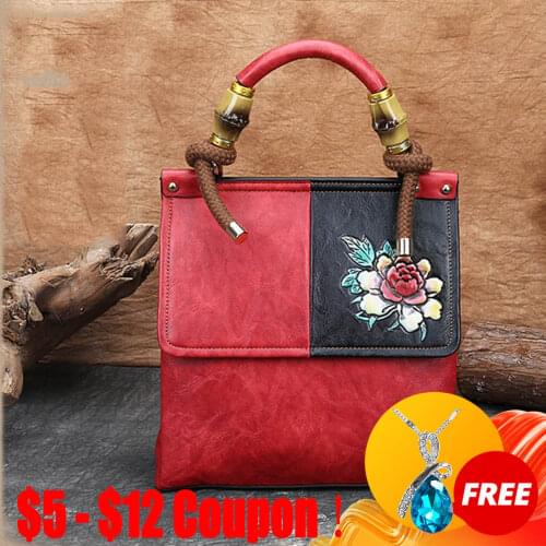 CGA High Quality Natural Skin Cross Body Tote Purse Handbags Luxury Floral Women Messenger Shoulder Top Handle Leather Bags
