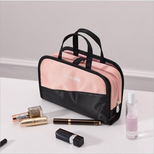 Women makeup case Waterproof Make Up storage box Travel Cosmetic Bag travel Washing bag Women big pouch organizer Storage