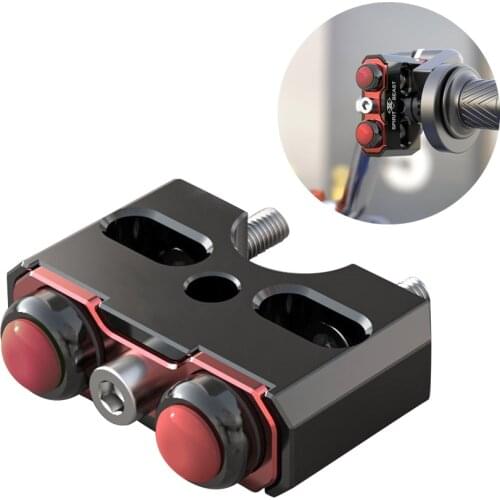 Motorcycle Reset Double Self-locking Switch Lights Switch Aluminum Alloy For 22mm Diameter Handle