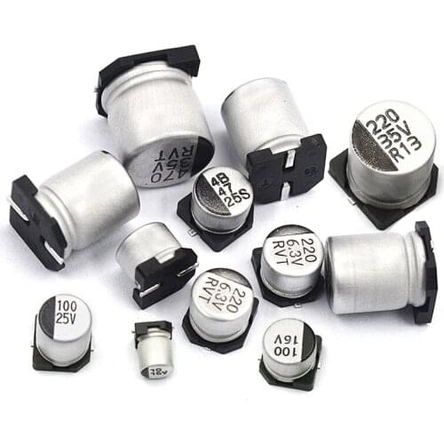 SMD Electrolytic Capacitor 10V 16V 47V 50V 470UF 220UF 10UF 6.3V 47UF