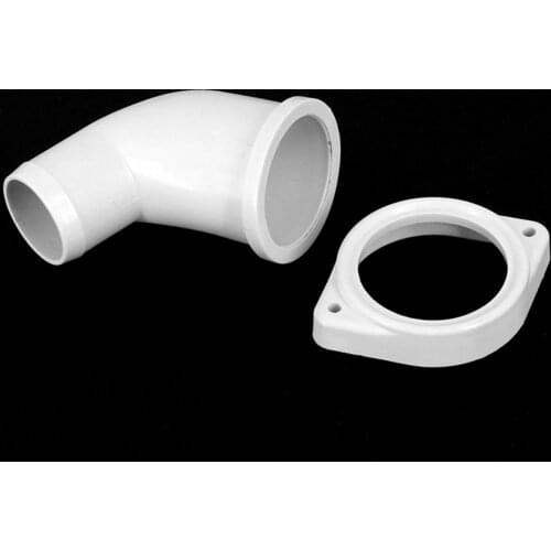 Compact Elbow Pipe 90° DIY Toilet Accessories for Marine RV Boat Camper
