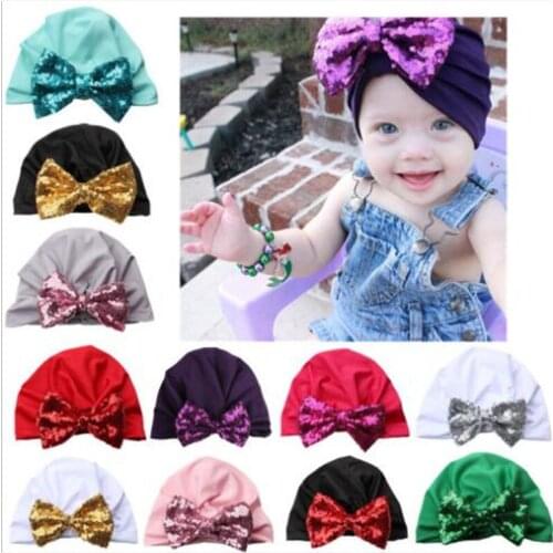 Lovely Bowknot Baby Hat Infants Girls Cap