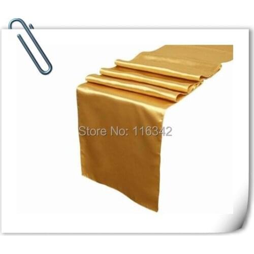 Marious Big Discount !!!100pcs Satin Table Runner 12" x 108" Wedding Party Decoration can be choosed Free Shipping