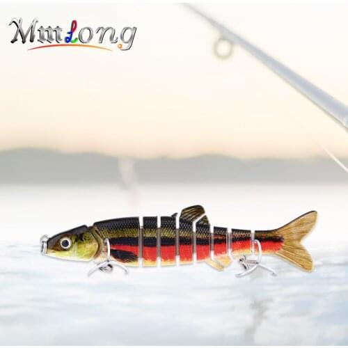 Mmlong 11.5CM 8 Segments Hard Lure Crankbaits AL12A 14.9g Lifelike Jointed Swimbait Fishing Wobbler Fishing Tackle Pesca