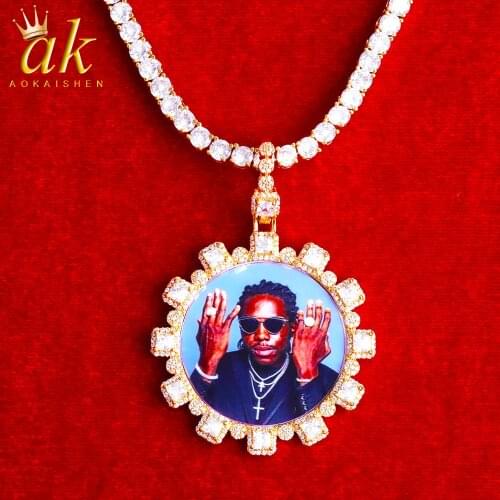 Custom Photo Medallion Pendant Women’s Necklace Hip Hop Jewelry