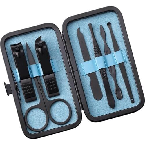 Nail Clipper Set Professional Nail Cutter Pedicure Set 7in 1 Pedicure Pliers Trimming Scissor With Box Manicure Cutter Kits