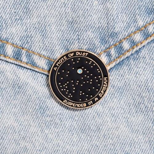 New Enamel pin Stars Planet Space Astrology Jewelry Dispirited Badge Brooches Lapel pins For Gift