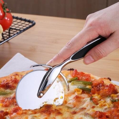 Pizza Cutter Stainless Steel Pizza Knife Cake Bread Pies Round Knife Pastry Pasta Dough kitchen pizza slice Spatula Baking Tools