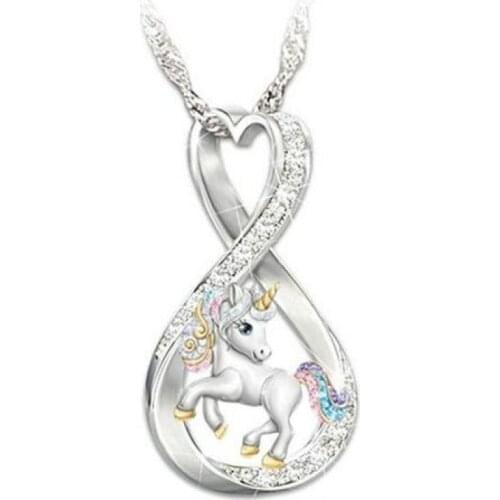 Wholesale Fashion Jewelry Fairy Necklace Indie Cute Necklace Cheap Stuff Accessories for Women Choker Popular Unicorn Necklace