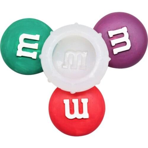 Supply DIY Chocolate Beans Fondant Cake Decoration Mold Stereo M Chocolate Bean Mold Silicone Mold Baking Tool