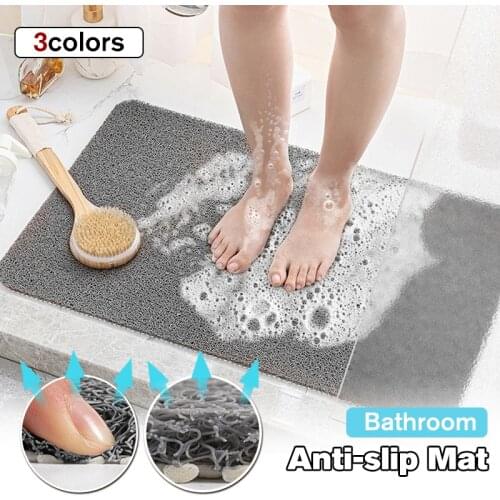 Mircrofiber Non-slip Bath Mats With Anti Moldy Sucker Bathroom Carpets Rugs Soft Toilet Floor Rugs Waterproof Shower Bath Mat