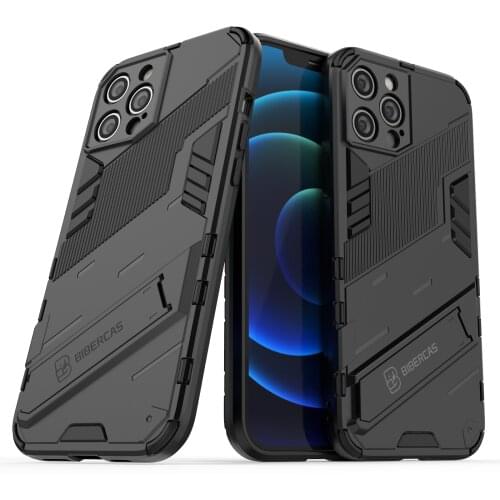 Shockproof Armor Phone Case For Iphone 11 12 Mini 7 8 Plus X Xs Xr Pro Max Se 6 6s 2020 Rugged Bracket Anti-fall Protector Cover