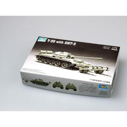 Trumpeter 1/72 07283 Russian T-55 Medium Tank With KMT-5