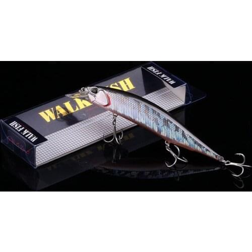 WALK FISH Wobbler Fishing Lure 13cm 17.4g Plastic Minnow Bass Pike Artificial Hard Bait Fishing Tackle Pesca