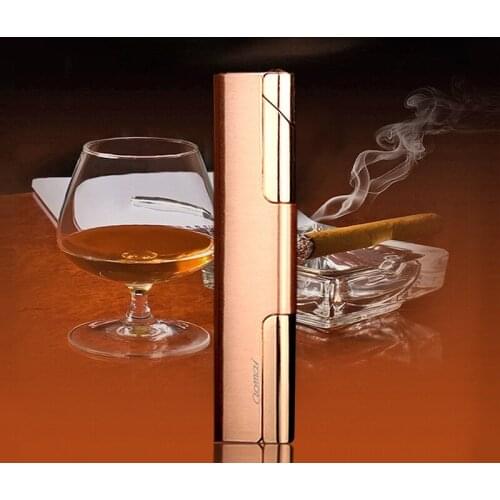 Slim and Long Metal Windproof Lighter for Ladies Smoking Accessories for Weed Cute for Girls Briquets Et Accessoires Fumeurs