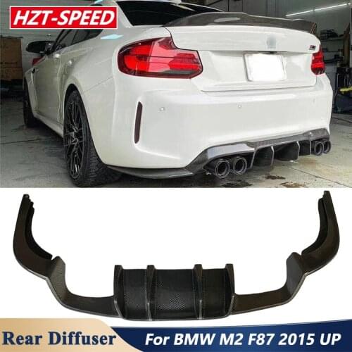 V Style Carbon Fiber Material Rear Diffuser Bumper Lip For BMW M2 M2C F87 Car Tuning 2015 Up