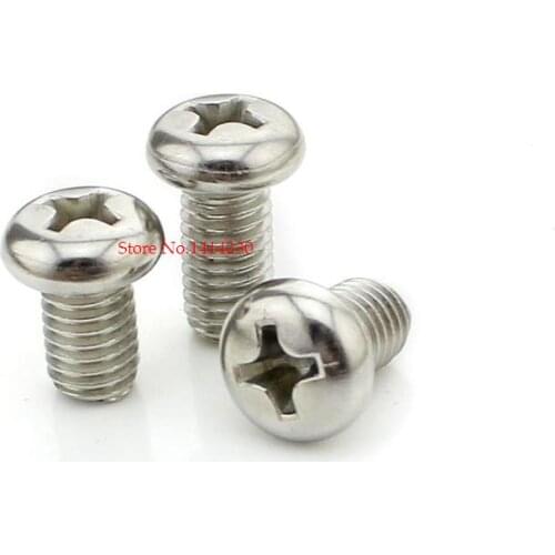 100Pcs M3 Screw Diameter 3mm Length 5mm M3x5 DIY New M3*5mm Round head screw