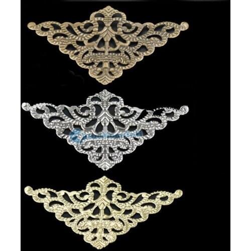 20 Pcs Vintage Jewelry Book Scrapbooking Albums Corner Protectors Decorative Corner Bronze Gold Nickel