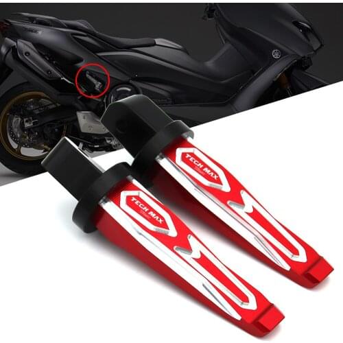 Suitable for Yamaha scooter TECH MAX TMAX CNC aluminum alloy rear pedal pedal pedal non-destructive replacement 2019 2020